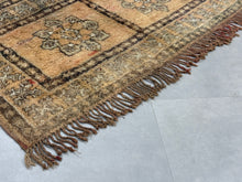 Load image into Gallery viewer, Beige and Brown Berber Handmade Area Rug 5x11 - F61, Rugs, The Wool Rugs, The Wool Rugs, 

