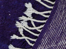 Load image into Gallery viewer, Handmade custom Beni Ourain rug in rich purple tones for modern interiors.


