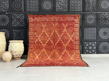 Load image into Gallery viewer, Red Moroccan Rug 6x8 - F59, Rugs, The Wool Rugs, The Wool Rugs, 
