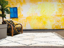 Load image into Gallery viewer, White berber rug 5x8 ft - G2007
