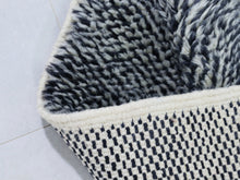 Load image into Gallery viewer, Black Moroccan Rug, Custom rugs, The Wool Rugs, The Wool Rugs, 