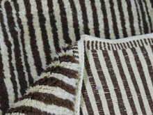 Load image into Gallery viewer, Custom handmade wool rug with vertical contrast weave


