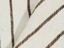 Load image into Gallery viewer, Handmade ivory wool rug with modern diagonal pattern


