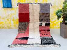 Load image into Gallery viewer, Rugs for home decor, vintage rugs, decor rug, rugs, home decor gifts, outdoor rugs, Wool nursery rug, Flat woven rug, white jute rug 5x7, handmade rug, living room rug, oriental kilim rug, 5x7 moroccan rug
