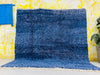 Handwoven deep blue carpet