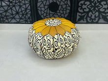 Load image into Gallery viewer, Ottoman pouf, Leather pouf, The Wool Rugs, The Wool Rugs, 
