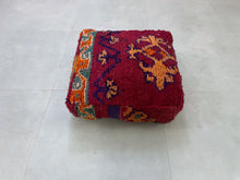 Load image into Gallery viewer, berber pouf, floor cushion, floor pillow, footstool, home gift, leather ottoman, leather pouf, living room pouf, moroccan decor, moroccan pouf, ottoman, ottoman pouf, pouf
