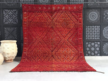 Load image into Gallery viewer, Red Moroccan Rug, 6x9 ft rug - F9, Rugs, The Wool Rugs, The Wool Rugs, 
