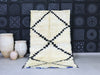 Vintage Beni Ourain Rug  5x9  - Tufted Area Rug - A84