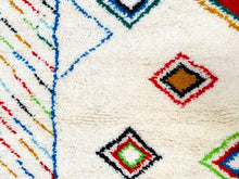 Load image into Gallery viewer, Moroccan rug blue, custom rug orders, Moroccan rug 9x12, Beni ourain, moroccan shag rug, handmade rug, custom order, Contemporary rug, moroccan rug 8x10, Berber rug, Moroccan Ivory rug, Morocco rug, Moroccan rug