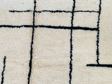 Load image into Gallery viewer, custom rug runner, ivory rug, Contemporary rug, Beni ourain, moroccan berber rug, Custom rug, boho rug, Moroccan rug, Custom area rug, moroccan area rug, Handmade rug, moroccan rug 8x10, Beni ourain rug