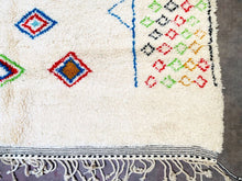 Load image into Gallery viewer, Moroccan rug blue, custom rug orders, Moroccan rug 9x12, Beni ourain, moroccan shag rug, handmade rug, custom order, Contemporary rug, moroccan rug 8x10, Berber rug, Moroccan Ivory rug, Morocco rug, Moroccan rug
