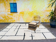 Load image into Gallery viewer, custom rug runner, ivory rug, Contemporary rug, Beni ourain, moroccan berber rug, Custom rug, boho rug, Moroccan rug, Custom area rug, moroccan area rug, Handmade rug, moroccan rug 8x10, Beni ourain rug
