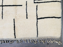 Load image into Gallery viewer, custom rug runner, ivory rug, Contemporary rug, Beni ourain, moroccan berber rug, Custom rug, boho rug, Moroccan rug, Custom area rug, moroccan area rug, Handmade rug, moroccan rug 8x10, Beni ourain rug