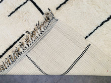 Load image into Gallery viewer, custom rug runner, ivory rug, Contemporary rug, Beni ourain, moroccan berber rug, Custom rug, boho rug, Moroccan rug, Custom area rug, moroccan area rug, Handmade rug, moroccan rug 8x10, Beni ourain rug