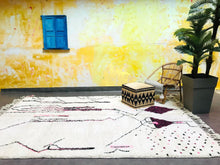 Load image into Gallery viewer, Beni ourain rug, Moroccan rug 10x8, Moroccan wool rug, Contemporary rug, Moroccan rug 8x10, Solid rug, moroccan rug 9x12, moroccan rug 8x10, Moroccan rug 9x12, custom design rugs, Moroccan rug, rug, Moroccan Ivory rug