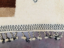 Load image into Gallery viewer, handmade berber rug, custom rugs, Minimalist rug, All wool rug, Handmade rug, berber rug, Contemporary rug, custom handmade rug, moroccan berber rug, Beni ourain rug, Custom rug, moroccan rug 8x10, Wool rug