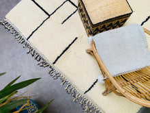 Load image into Gallery viewer, custom rug runner, ivory rug, Contemporary rug, Beni ourain, moroccan berber rug, Custom rug, boho rug, Moroccan rug, Custom area rug, moroccan area rug, Handmade rug, moroccan rug 8x10, Beni ourain rug