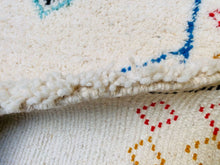Load image into Gallery viewer, Moroccan rug blue, custom rug orders, Moroccan rug 9x12, Beni ourain, moroccan shag rug, handmade rug, custom order, Contemporary rug, moroccan rug 8x10, Berber rug, Moroccan Ivory rug, Morocco rug, Moroccan rug