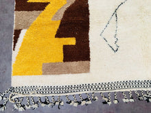 Load image into Gallery viewer, handmade berber rug, custom rugs, Minimalist rug, All wool rug, Handmade rug, berber rug, Contemporary rug, custom handmade rug, moroccan berber rug, Beni ourain rug, Custom rug, moroccan rug 8x10, Wool rug