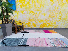 Load image into Gallery viewer, Beni ourain, moroccan custom rug, Custom rug, Custom size rug, Moroccan rug, custom design rugs, Wool rug, custom made, Wool rug, custom size rugs, moroccan solid rug, Moroccan rug, 