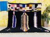 Black Berber rug - Beni ourain carpet