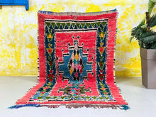 Load image into Gallery viewer, handmade furniture, bohemian rugs, Handwoven Rug, boucherouite rug, bohemian rug, moroccan area rug, Moroccan rug, vintage rug, area rugs, boucherouite rug, boucherouite carpet, Moroccan Rugs, Moroccan rug
