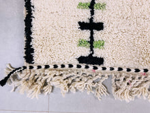 Load image into Gallery viewer, hand-woven rug, gifts for sister, soft wool rugs, modern tufted rug, handmade gift, 4x6 moroccan rugs, chunky runner, modern moroccan rug, boho decor, moroccan rug blue, berber design, outdoor rug, beni ouarain rug
