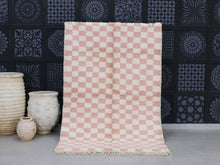 Load image into Gallery viewer, Handmade Moroccan Beni Ourain Checkered Rug 5x8 - A68, Rugs, The Wool Rugs, The Wool Rugs, 
