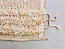 Load image into Gallery viewer, All wool berber rug, Handmade rug, Beni ourain rug, Moroccan Ivory rug, Contemporary rug, Contemporary rug, Custom area rug, Berber rug, moroccan area rug, Moroccan rug, All wool rug, Beni ourain rug, Morocco rug