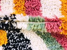 Load image into Gallery viewer, Unique gift of artistry, this handtufted Moroccan Berber rug brings a splash of color and texture to any room.
