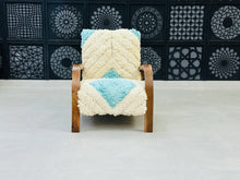 Load image into Gallery viewer, Chic moroccan walnut wood, chair, The Wool Rugs, The Wool Rugs, 
