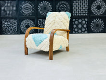 Load image into Gallery viewer, Chic moroccan walnut wood, chair, The Wool Rugs, The Wool Rugs, 
