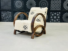 Load image into Gallery viewer, Chic moroccan walnut wood (Copy), chair, The Wool Rugs, The Wool Rugs, 
