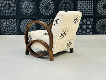 Load image into Gallery viewer, Chic moroccan walnut wood (Copy), chair, The Wool Rugs, The Wool Rugs, 
