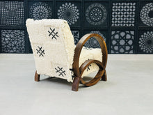 Load image into Gallery viewer, Chic moroccan walnut wood (Copy), chair, The Wool Rugs, The Wool Rugs, 
