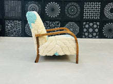 Load image into Gallery viewer, Chic moroccan walnut wood, chair, The Wool Rugs, The Wool Rugs, 
