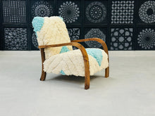 Load image into Gallery viewer, Chic moroccan walnut wood, chair, The Wool Rugs, The Wool Rugs, 
