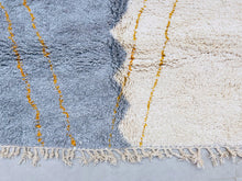 Load image into Gallery viewer, Moroccan rug, custom design rugs, All wool berber rug, plain ivory rug, Berber rug, beige rug, Custom size rug, custom boujad rug, custom handmade rug, handmade rug, Moroccan rug,