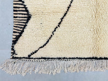 Load image into Gallery viewer, Beni ourain, Moroccan wool rug, Moroccan berber rug, Morocco rug, Beni Ourain rug, Moroccan rug, Handmade rug, Moroccan rug blue, beni rug, Moroccan dots rug, beni ourain, custom made, ivory rug