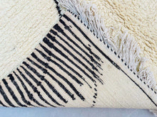 Load image into Gallery viewer, Beni ourain, Moroccan wool rug, Moroccan berber rug, Morocco rug, Beni Ourain rug, Moroccan rug, Handmade rug, Moroccan rug blue, beni rug, Moroccan dots rug, beni ourain, custom made, ivory rug