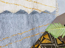 Load image into Gallery viewer, Moroccan rug, custom design rugs, All wool berber rug, plain ivory rug, Berber rug, beige rug, Custom size rug, custom boujad rug, custom handmade rug, handmade rug, Moroccan rug,