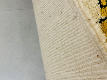 Load image into Gallery viewer, boho rug, handmade rug, morrocan rug, kilim rug, bedroom rug, sheepskin rug, living room rug, berber rug, vintage rug, wool rug, abstract rug, beni ourain rug, colorful rug, bohemian rug, retro rug, oriental rug, rug for bedroom