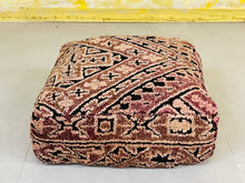 Load image into Gallery viewer, Wool Pouf, Moroccan Pouf, Floor Pillow, Handmade Pouf, Pet Bed

