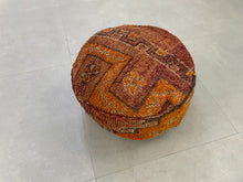 Load image into Gallery viewer, Round moroccan pouf cover - S44, Floor Cushions, The Wool Rugs, The Wool Rugs, 
