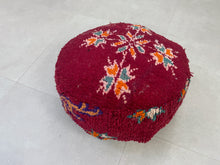 Load image into Gallery viewer, Round moroccan pouf cover - T25, Floor Cushions, The Wool Rugs, The Wool Rugs, 
