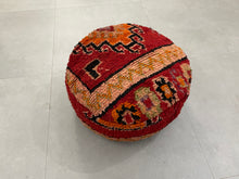 Load image into Gallery viewer, Round moroccan pouf cover - T7, Floor Cushions, The Wool Rugs, The Wool Rugs, 
