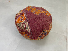 Load image into Gallery viewer, Round moroccan pouf cover - R22
