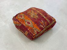 Load image into Gallery viewer, Kilim Pouf,        
Moroccan Floor Pouf,        
Floor Pillow,        
Floor Cushion,        
Moroccan Pouf,        
Handmade Pouf,        
Moroccan Kilim Pouf,        
Cushion Pouf,        
Moroccan Ottoman,        
Kilim Fabric,        
Outdoor Kilim Poufs,        
 pouf ottoman,
 Meditation Cushion,        