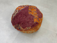 Load image into Gallery viewer, Round moroccan pouf cover - R22

